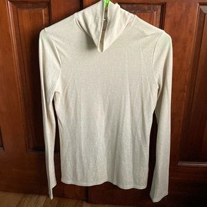 Sparkly, crème colored scoop neck from Express